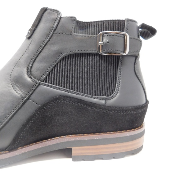 Stacy Adams Men\'s Oskar Plain Toe buckle Chelsea Leather Boots Black Size 10 M main image 10